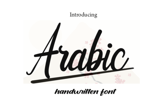 Arabic Font: Handwritten Elegance for Digital Marketing