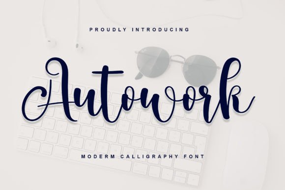 Autowork: A Luxurious Handwritten Font