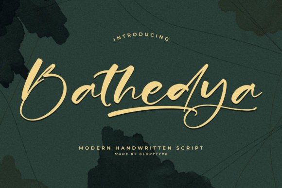 Bathedya: A Stylish Script Font for Business
