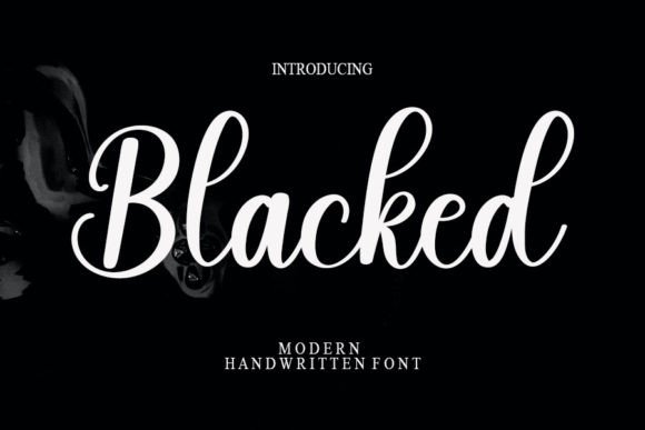 Blacked Font: Elegant Script for Craft Projects