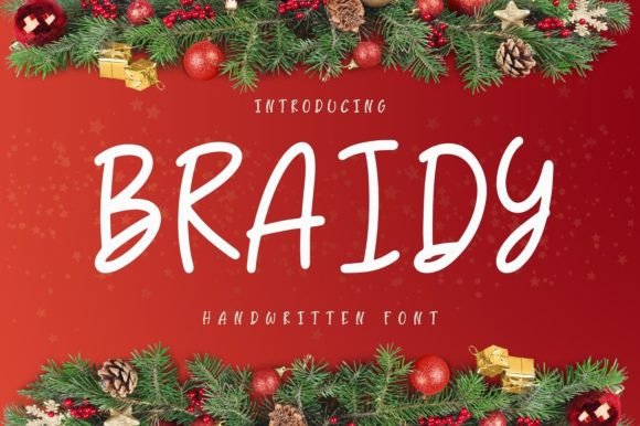 Braidy: A Handwritten Font for Creative Makers