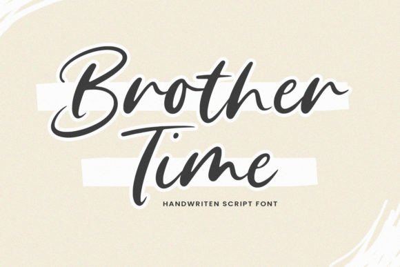 Brother Time: A Handwritten Font for Web Design