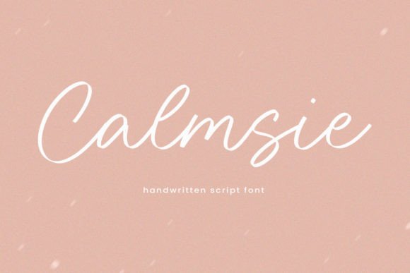 Calmsie: A Handwritten Font for Calm Design