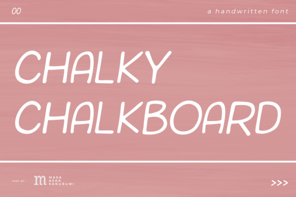 Chalky Chalkboard Font for Creative Projects