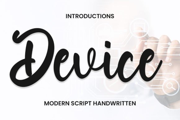 Device: A Script Font for Editorial Design