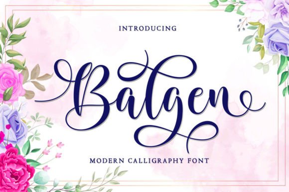 Discover Balgen: A Stylish Script Font
