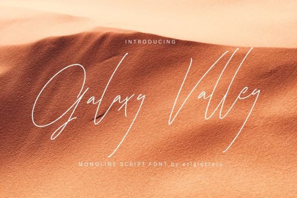 Galaxy Valley: A Script Font for Elegant Design