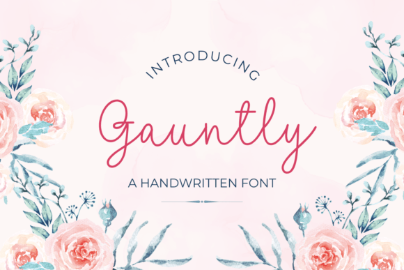 Gauntly: A Handwritten Font for Elegant Design