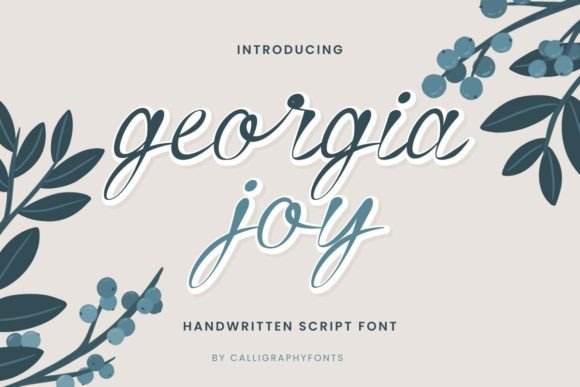 Georgia Joy: A Font for Polished Branding