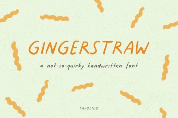 Gingerstraw: A Handwritten Font for Web Design
