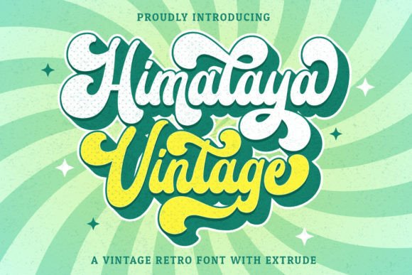 Himalaya Vintage Font: Retro Style for Modern Marketing