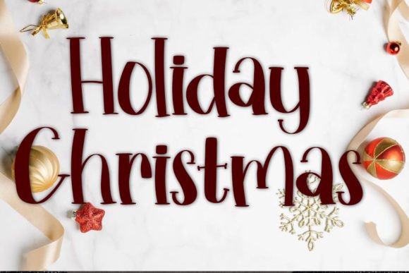 Holiday Christmas Font for Business