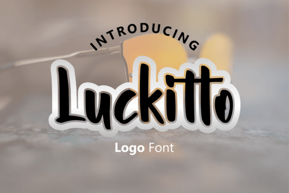 Luckitto: A Fresh Logo Font
