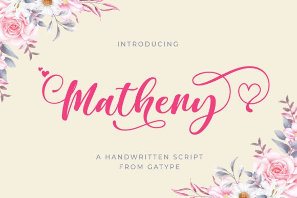 Matheny: A Brush Font for Creative Projects