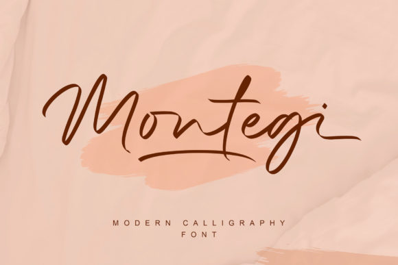 Montegi: A Modern Calligraphy Font
