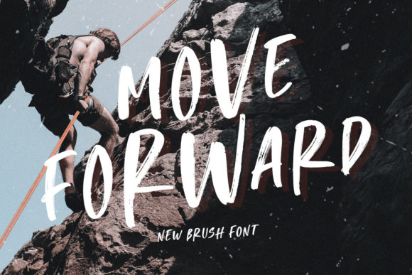Move Forward: A Bold Typographic Journey