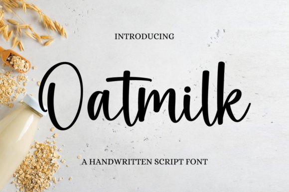 Oatmilk: A Elegant Handwritten Font