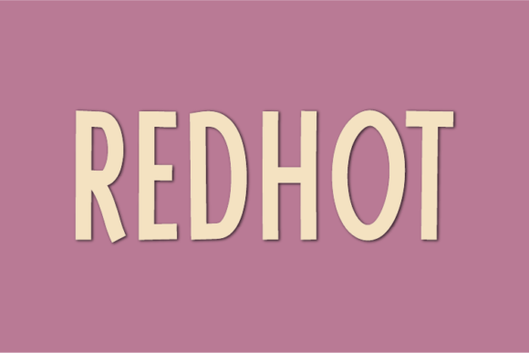 Redhot: A Modern Handwritten Font