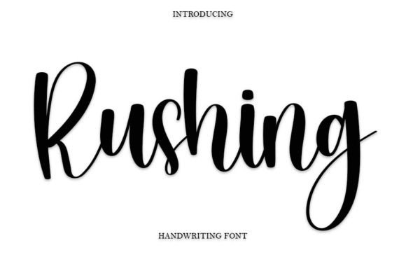 Rushing: A Handwritten Font for Web Design