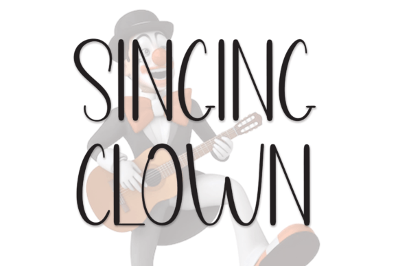 Singing Clown Font for Business
