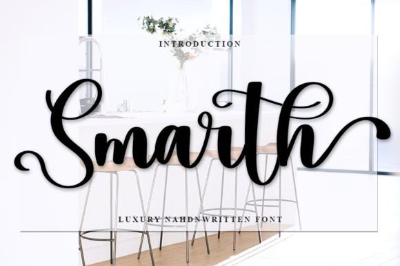 Smarth Font: Elegant Script for Craft Projects