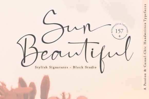 Sun Beautiful Font: Elegant Script for Crafters