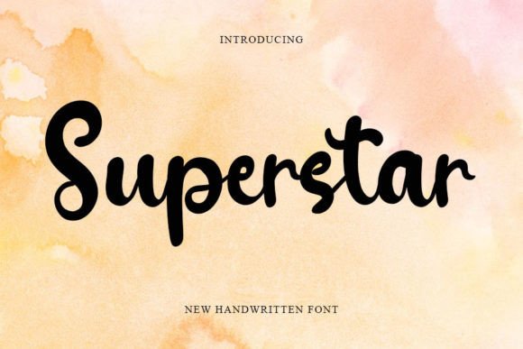 Superstar: A Handwritten Font for Elegant Design