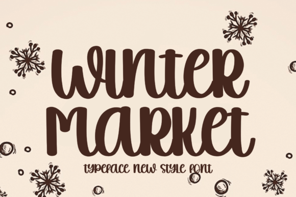 Winter Market Font for Creative Projects